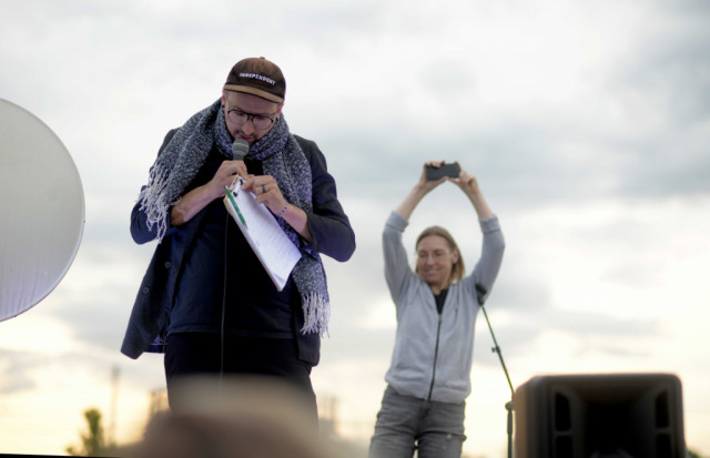 Slam poetry show